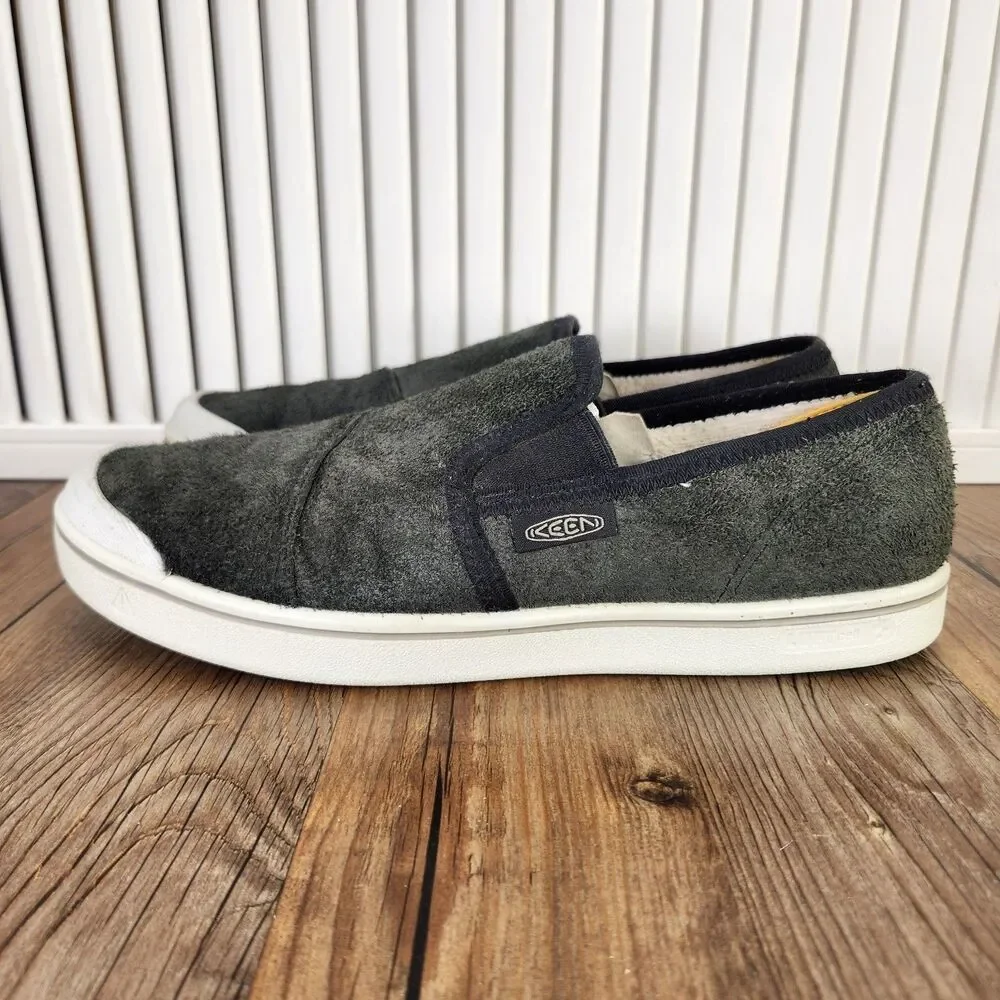 Keen Coronado III Slip-On Shoes Mens 9.5 Forest Night Green Vulc Sneaker 1026840